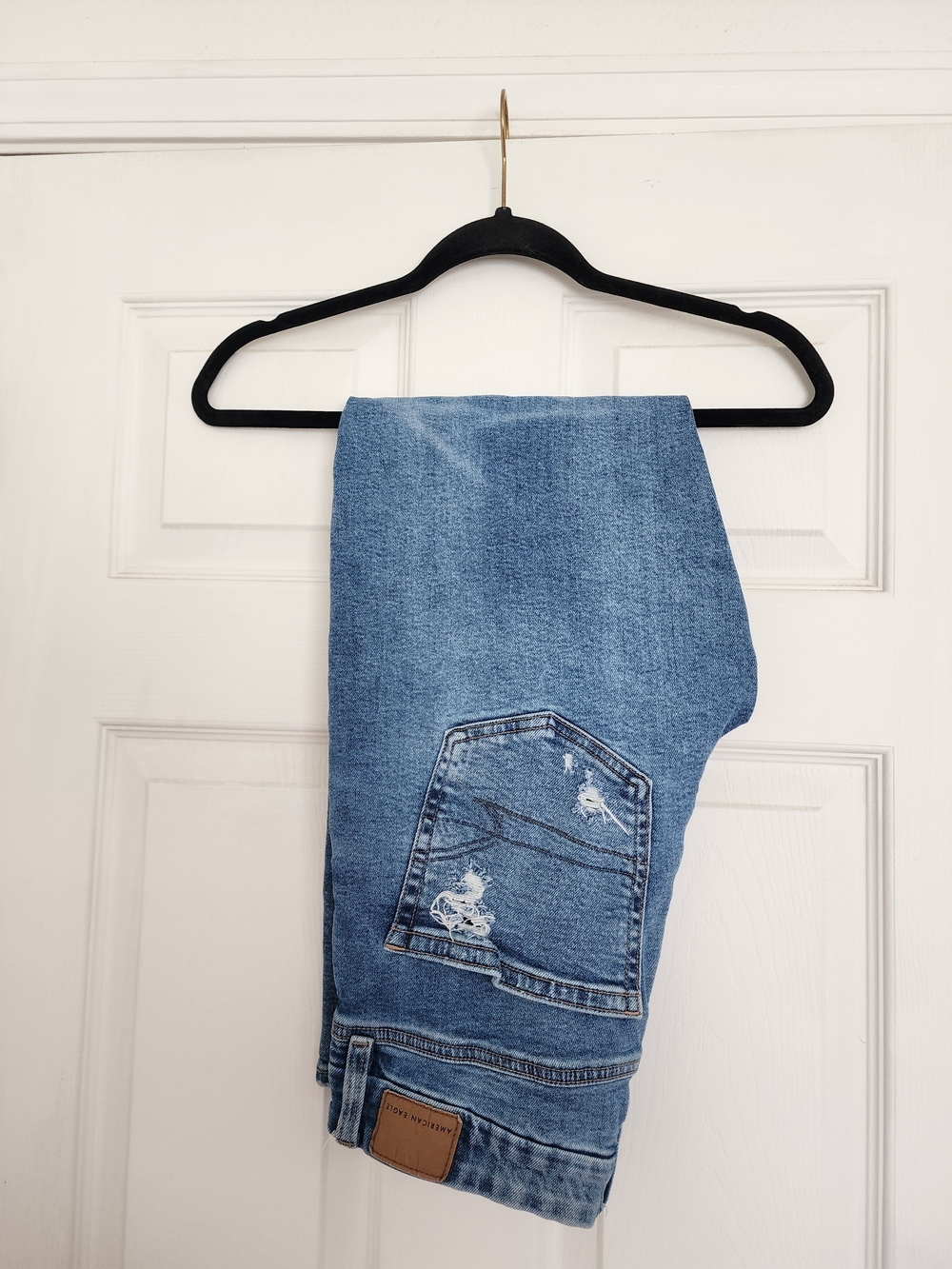 Womens American Eagle Curvy Straight Jeans